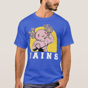 Funny Gains Axolotl Gym Motivation T-Shirt