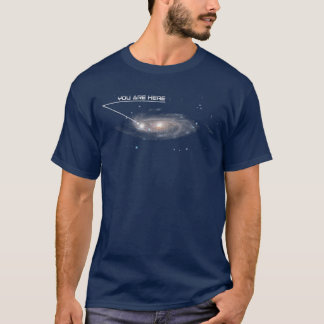 Funny Galaxy Space Location GPS Joking  T-Shirt