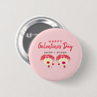 Funny Galentines Day Best Friends Blush Pink Name
