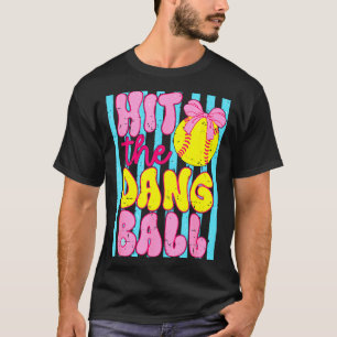 Funny game day softball mum team sport hit the T-Shirt