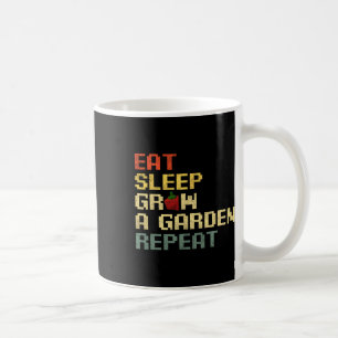 Funny Game Eat Sleep Grow A Garden Repeat Gamer 3  Coffee Mug
