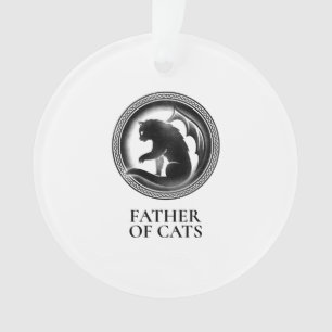 funny game of thrones for cat lovers father of cat ornament