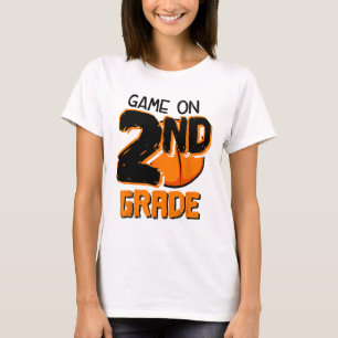 Funny Game On 2nd Grade Sketll First Day Of School T-Shirt