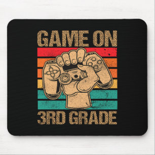 Funny Game On 3rd Grade Vintage Retro Back To Scho Mouse Pad