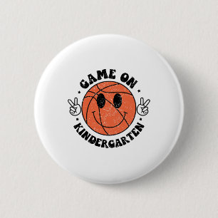Funny Game On Kindergarten Sketll First Day Of Sch 6 Cm Round Badge