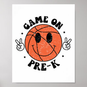 Funny Game On Preschool Sketll First Day Of School Poster