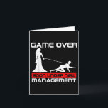 Funny Game Over Bride Gift Bachelorette Wedding Ju Card<br><div class="desc">Funny Game Over Bride Gift Bachelorette Wedding Just Married</div>