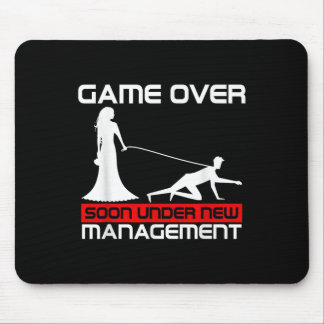 Funny Game Over Bride Gift Bachelorette Wedding Ju Mouse Pad