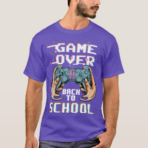 Funny Game Over Teacher Kid Cute Video Game Contro T-Shirt