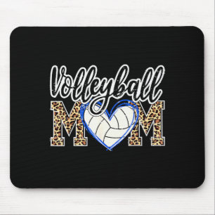 Funny Game Women Volleyball Leopard Ball Mom Mothe Mouse Pad