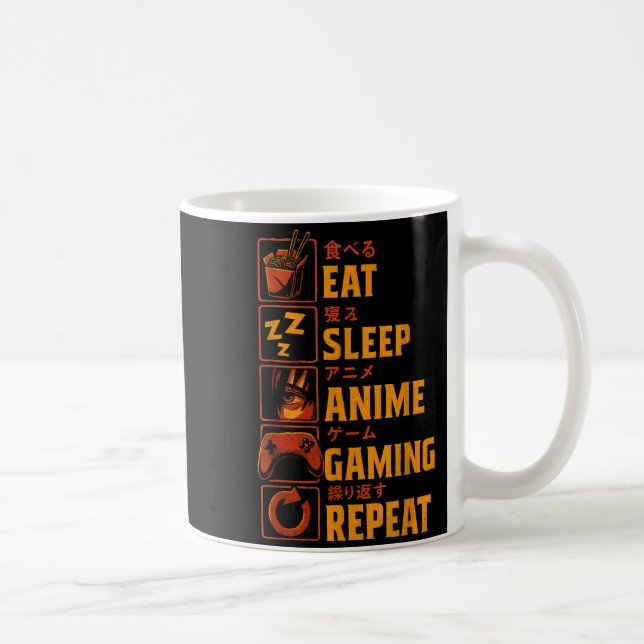 Funny Gamer Anime Graphic Tee Men Boys Teens Video Coffee Mug (Right)