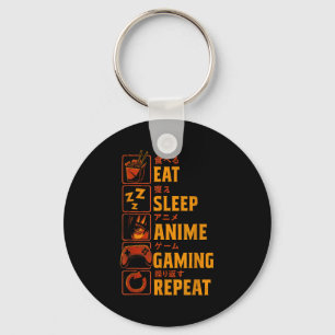 Funny Gamer Anime Graphic Tee Men Boys Teens Video Key Ring