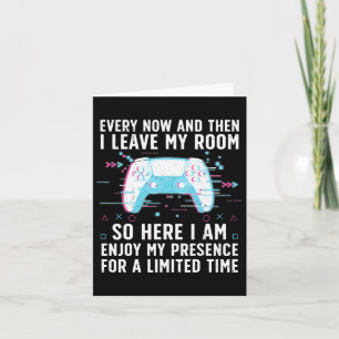 Funny Gamer Art For Men Women Gaming Gamer Video G Card
