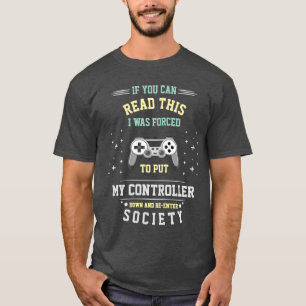 Funny Gamer Controller Down Shirt