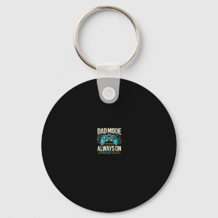 Funny Gamer Dad Father's Day Design Super Daddy Ga Key Ring