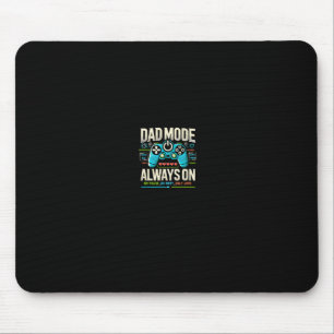 Funny Gamer Dad Father's Day Design Super Daddy Ga Mouse Pad