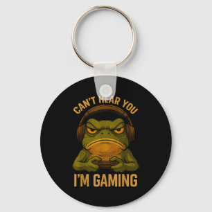 Funny Gamer Frog Art Graphic Tee Men Boys Funny Vi Key Ring