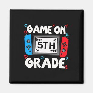 Funny Gamer Game On 5th Grade Back To School Kids Magnet