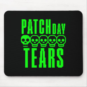 Funny Gamer Gaming Sarcasm Game Nerd Patch Day Tea Mouse Pad