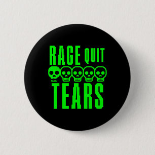Funny Gamer Gaming Sarcasm Rage Quit Noob Tears 6 Cm Round Badge
