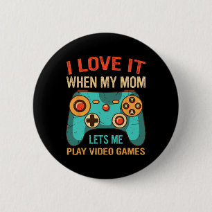 Funny Gamer Gift For Boys Console Video Game Prese 6 Cm Round Badge