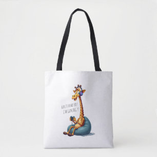 Funny Gamer Giraffe Gaming For Boys Men Video Game Tote Bag