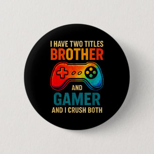 Funny Gamer Graphic Tee For Boys Teens Kids Video  6 Cm Round Badge
