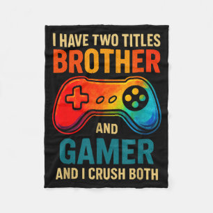 Funny Gamer Graphic Tee For Boys Teens Kids Video  Fleece Blanket