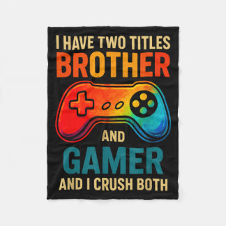 Funny Gamer Graphic Tee For Boys Teens Kids Video  Fleece Blanket