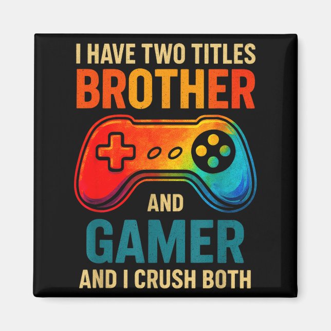 Funny Gamer Graphic Tee For Boys Teens Kids Video  Magnet (Front)