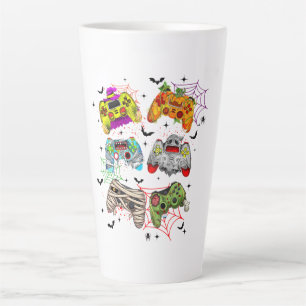 Funny Gamer Halloween Latte Mug