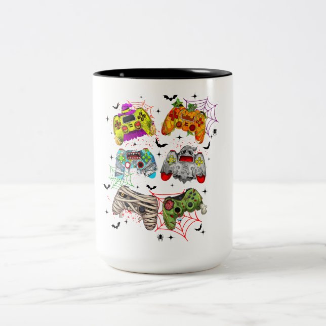 Funny Gamer Halloween  Mug (Center)
