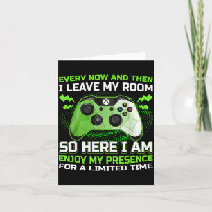 Funny Gamer I Don't Always Play Video Games Gift B Card