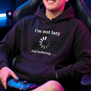Funny Gamer Lazy Day Loading Symbol - Customisable Hoodie