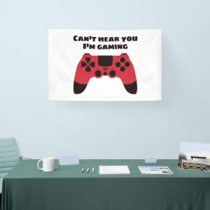 Funny Gamer Meme - Videogames Nerd Typographic Banner