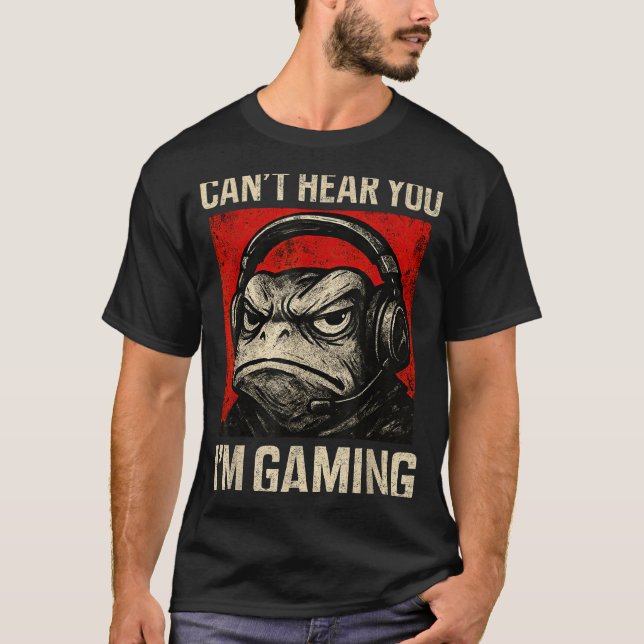 Funny Gamer Mpy Frog Art Men Women Boys Video Gami T-Shirt (Front)