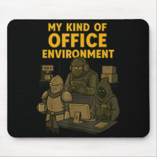 Funny Gamer Office Work Sarcasm Gamer Nerd Office  Mouse Pad