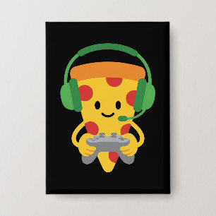 Funny Gamer Pizza Gaming Video Game Enthusiast Boy