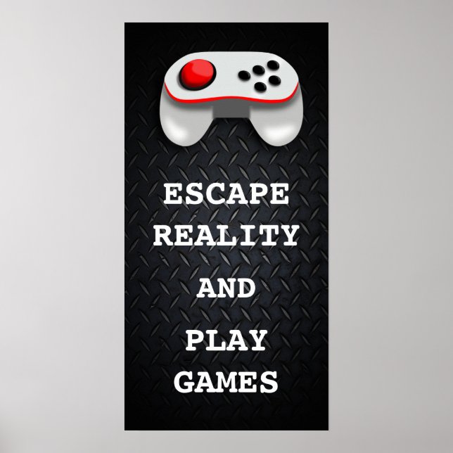 Funny Gamer Quotes Poster (Front)