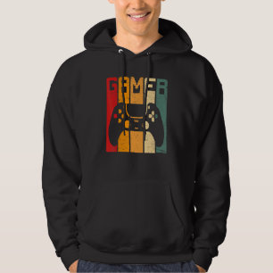 Funny Gamer Retro Video Games Vintage Gaming  Boys Hoodie