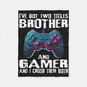 Funny Gamer Sayings For Boys Teens Kids Video Game Fleece Blanket