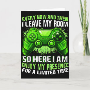 Funny Gamer Shirt For Boys Men Teen Gifts Video Ga Card