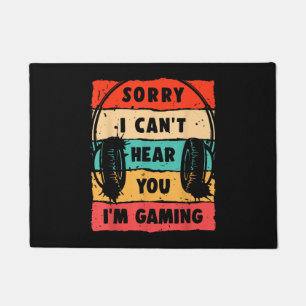 Funny Gamer Shirt for Teens Boys Men Video Gaming Doormat