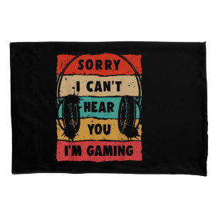 Funny Gamer Shirt for Teens Boys Men Video Gaming Pillowcase