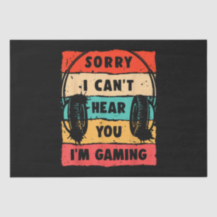 Funny Gamer Shirt for Teens Boys Men Video Gaming Tissue Paper