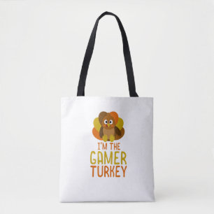 Funny Gamer Turkey Family Matching Thanksgiving  Tote Bag