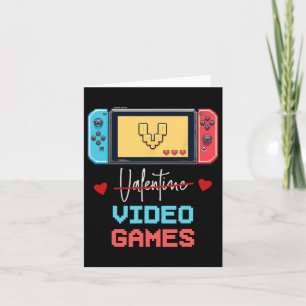 Funny Gamer Valentine's Day V Is For Valentine Vid Card
