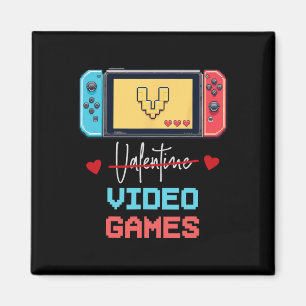 Funny Gamer Valentine's Day V Is For Valentine Vid Magnet