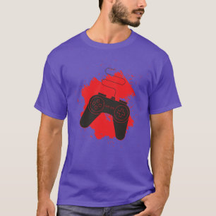 Funny Gamer Video Game Controller Distressed Gamin T-Shirt