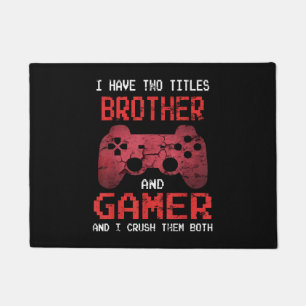 Funny Gamer Vintage Video Games For Boys Brother Doormat